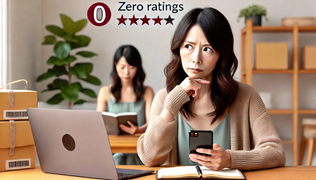 メルカリで評価0の購入者は怪しい？